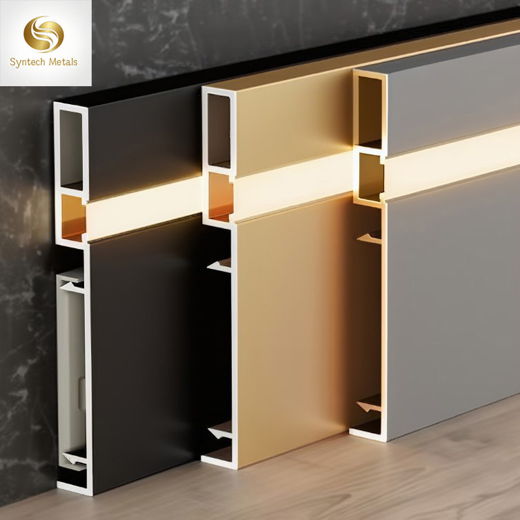 Lieferant von kundenspezifischen Aluminium-LED-Fußleistenprofilen aus China