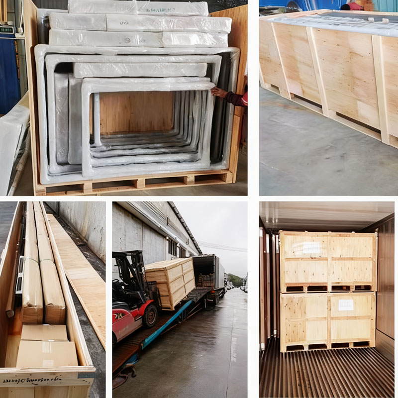 Pacáistiú fuinneoga alúmanaim